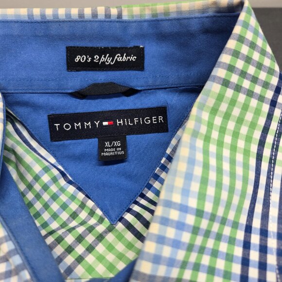 Tommy Hilfiger Men’s Plaid Button-Down Shirt | XL - Picture 6 of 14